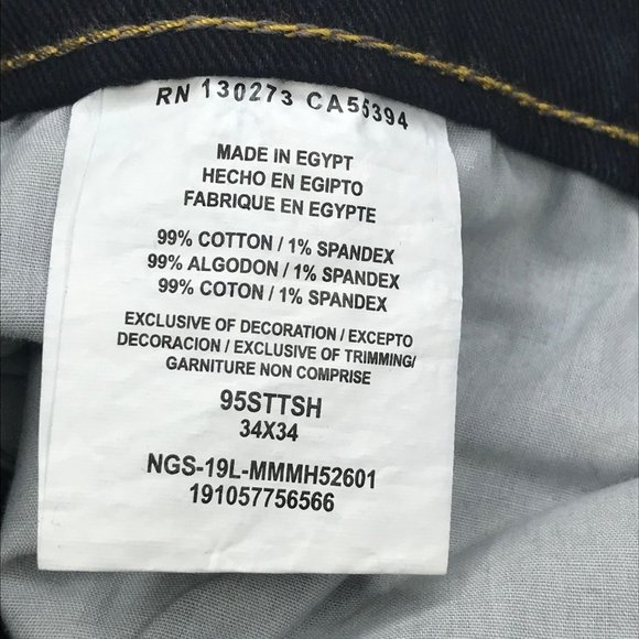 Wrangler Men's 34x34 Straight Fit Blue Jeans New With Tags - Picture 5 of 14